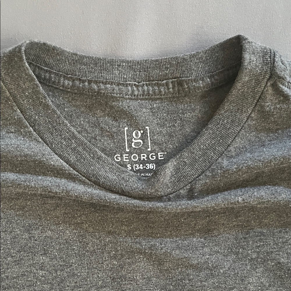 George Men's Heather Gray Short Sleeve Tee
